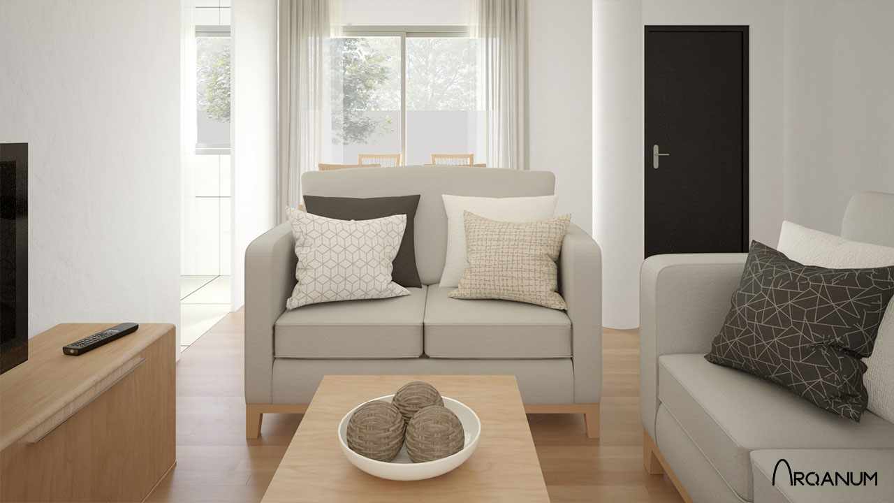 Edificio de veinte viviendas en Pozuelo de Alarcón, salón